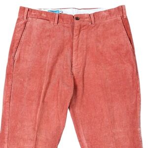 Castaway Nantucket Island Men's 35x34 Pinwale Corduroy Pants Stretch Salmon‎